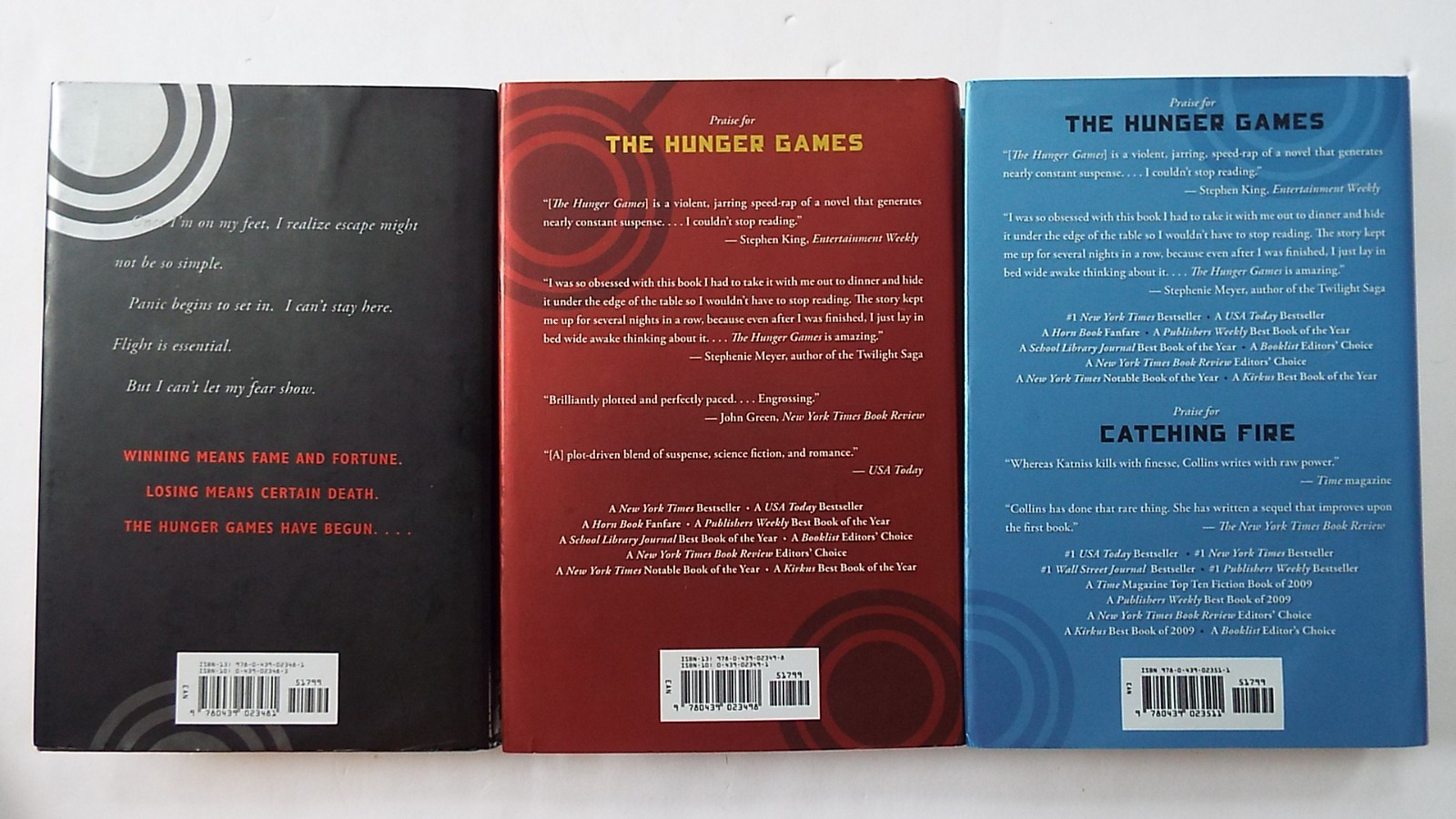 Lot 3 The Hunger Games Trilogy Series HC 1st Editions by Suzanne Collins