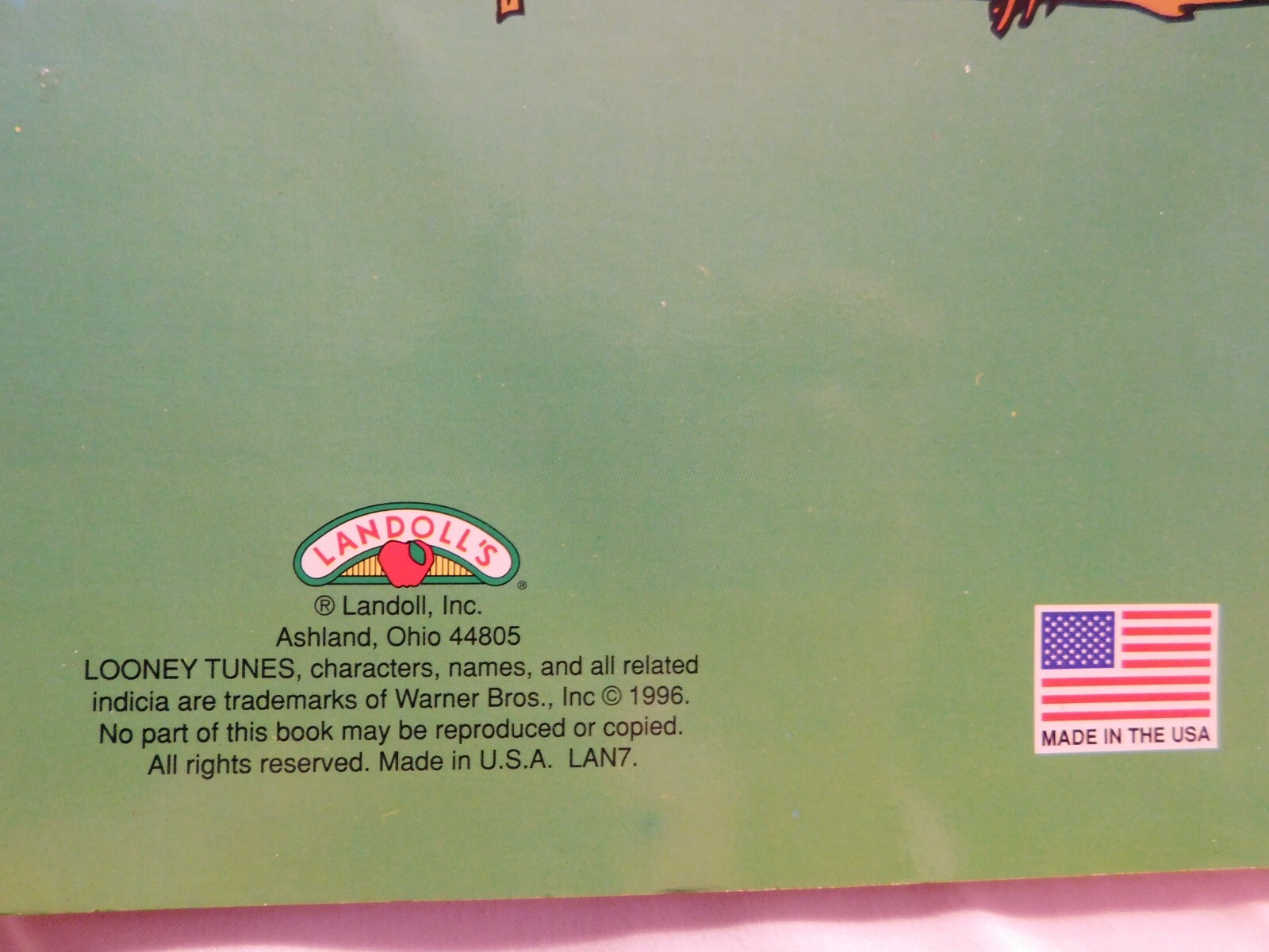 Looney Tunes Lewis and Bark Coloring & Activity Book 1996 Landoll’s Warner Bros.