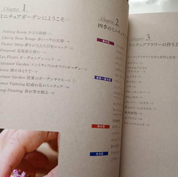 Miniature Flower Lesson miniature artist Yukari Miyazaki – Japanese Craft Book