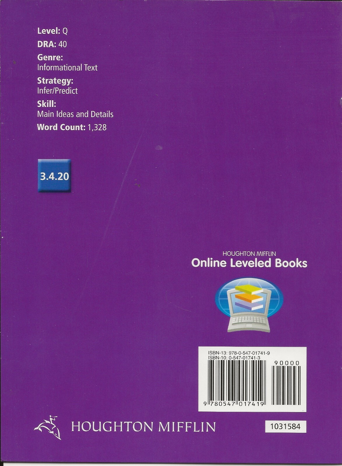 Living in Trees 3.4.20 by Alexandra Behr (2006 Houghton Mifflin)