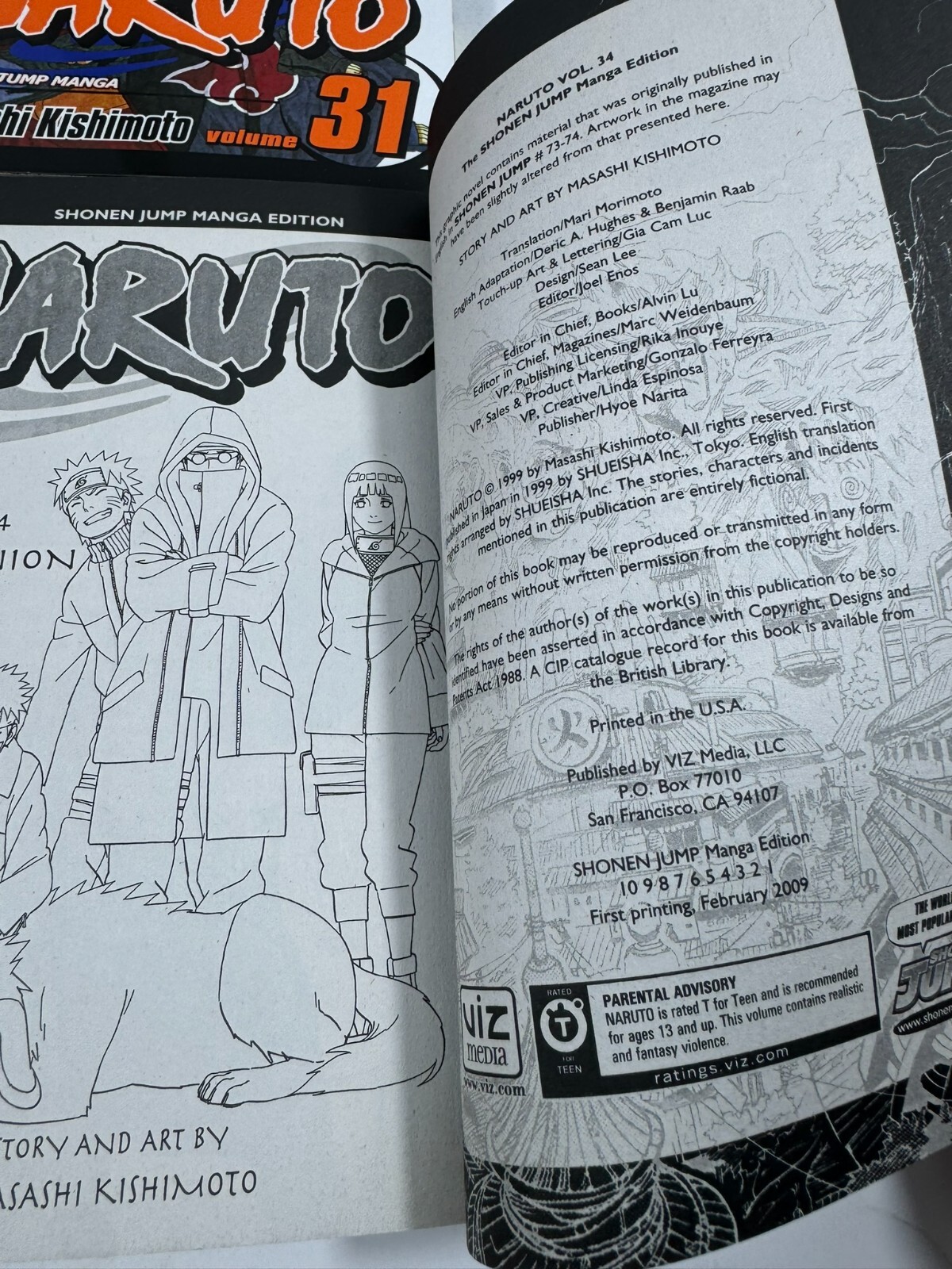 Naruto Manga Masashi Kishimoto English Lot 29-34 38-46 48 Viz Media Bookmarks