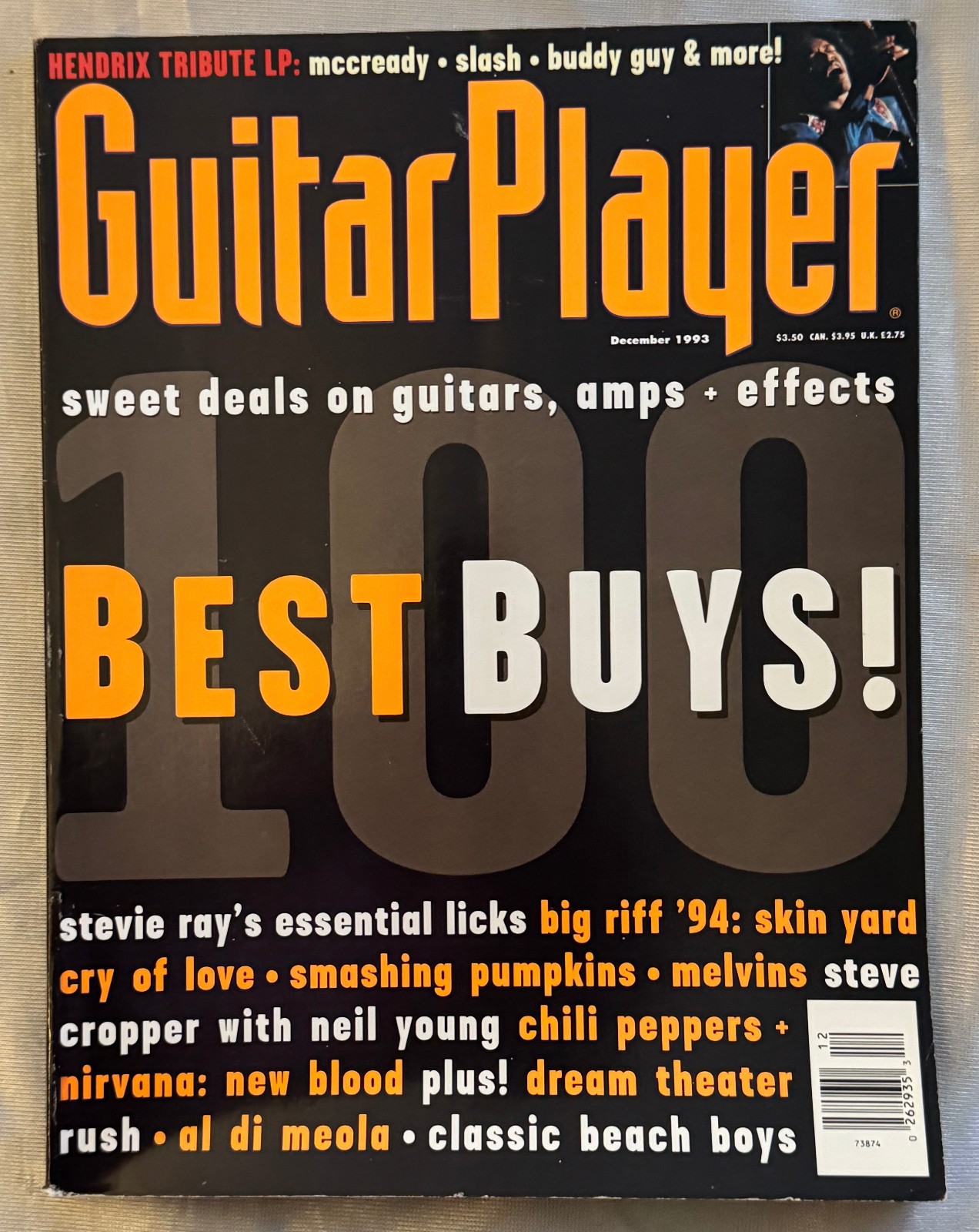 Guitar Player Magazine 1993 Lot of 5 Jeff Beck, BB King, John Lee Hooker