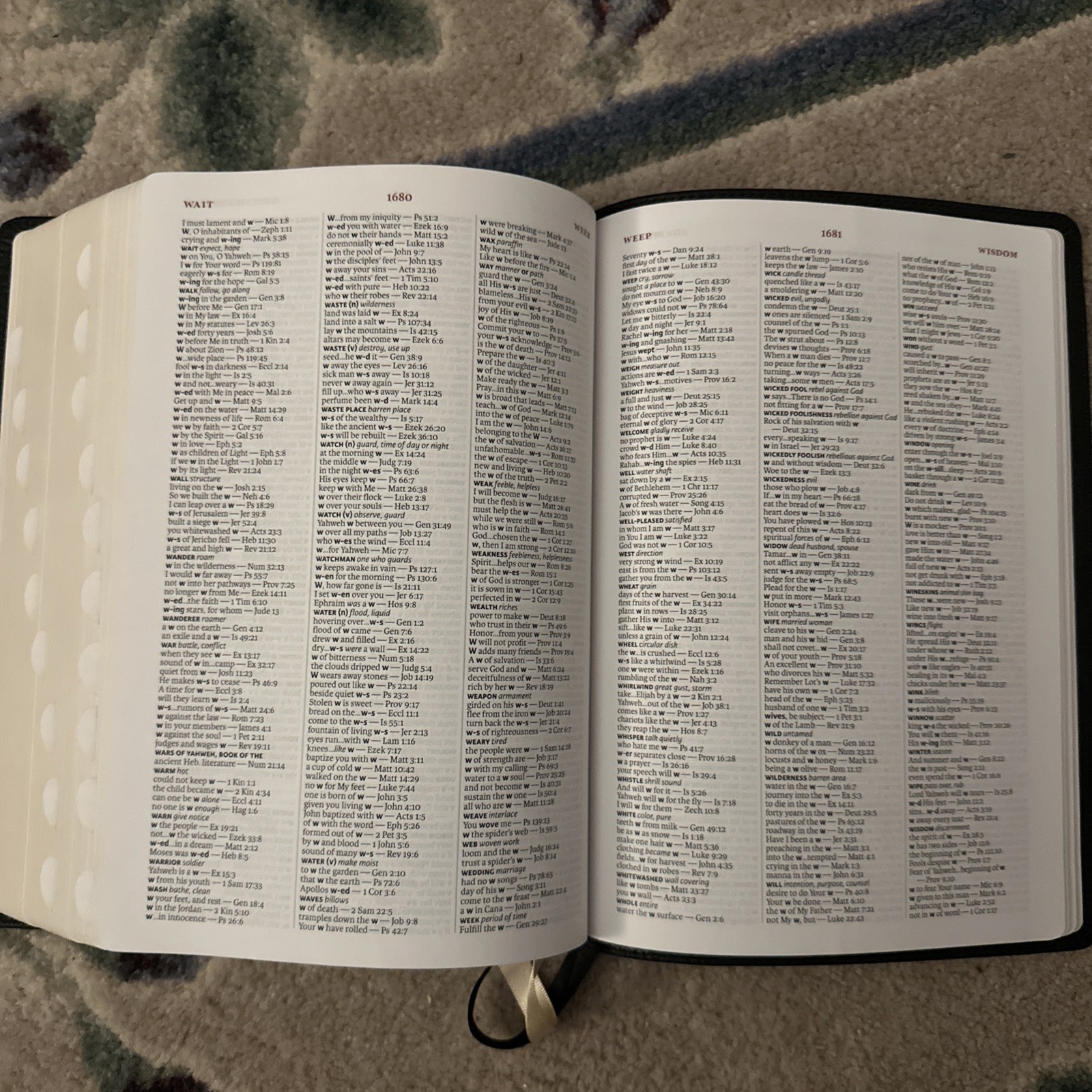 Legacy Standard Bible Inside Column Reference Indexed (LSB), Black Cowhide