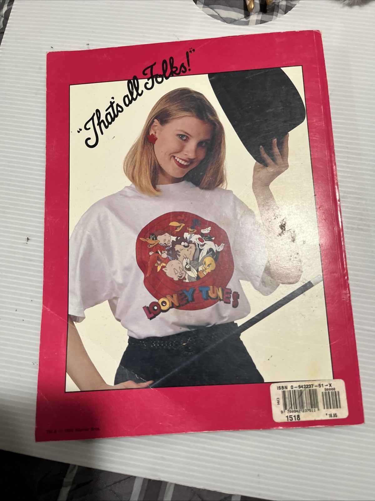 UNUSED Vintage 1993 Looney Tunes Iron-On Transfer Book Leisure Arts Unused Cool!
