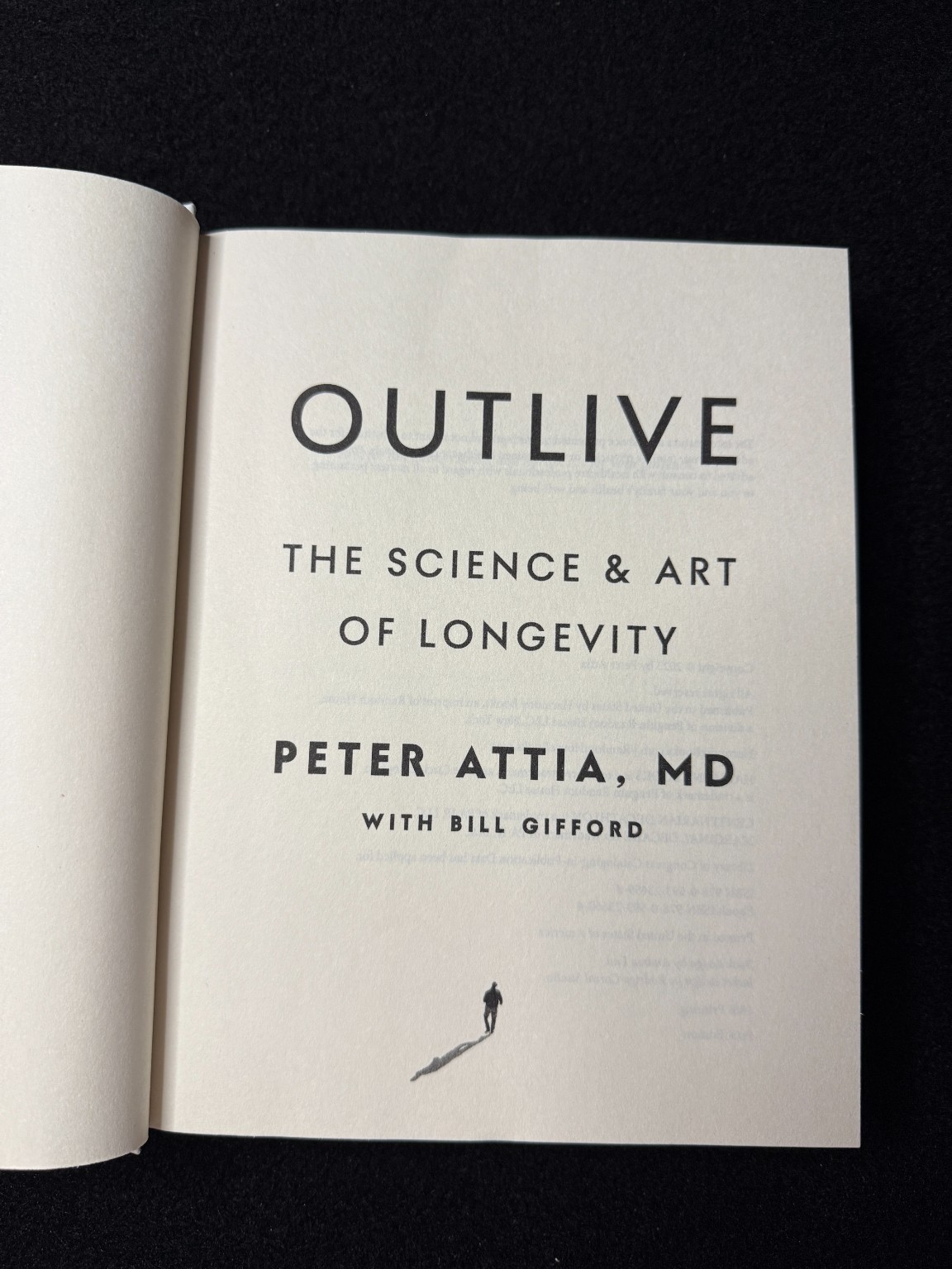 Outlive Science Art Longevity Peter Attia MD 2023 First Edition Hardcover Health