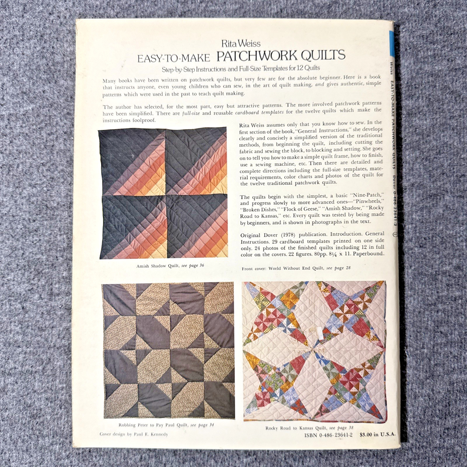 Dover Needlework Series: Crocheting Bedspreads & Patchwork Quilts by Rita Weiss