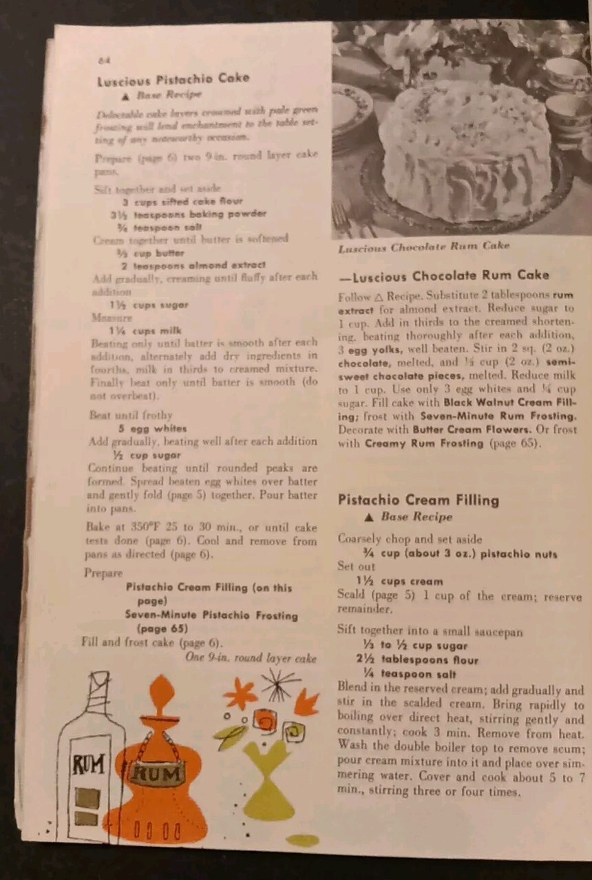 Vtg 1955 The Gourmet Foods Cookbook w/152 Recipes by Culinary Arts 68 Pages