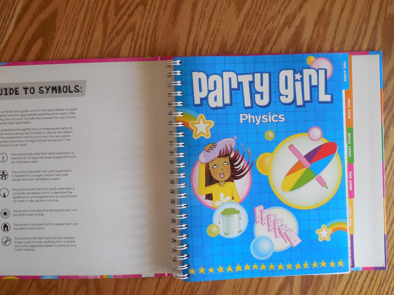 Hinkler Books “Funky Science” for Girls with 280+ Experiments HC Spiral Book