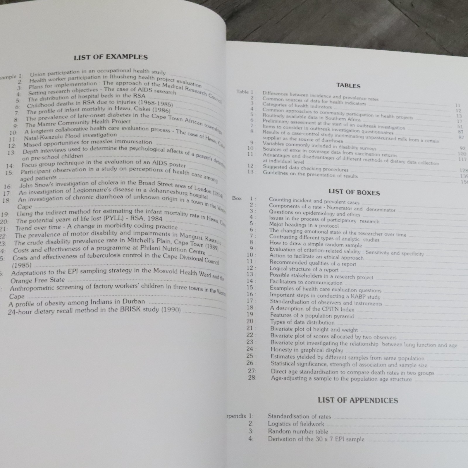 Introductory Manual Epidemiology Southern Africa, 1991 Medical Research Council