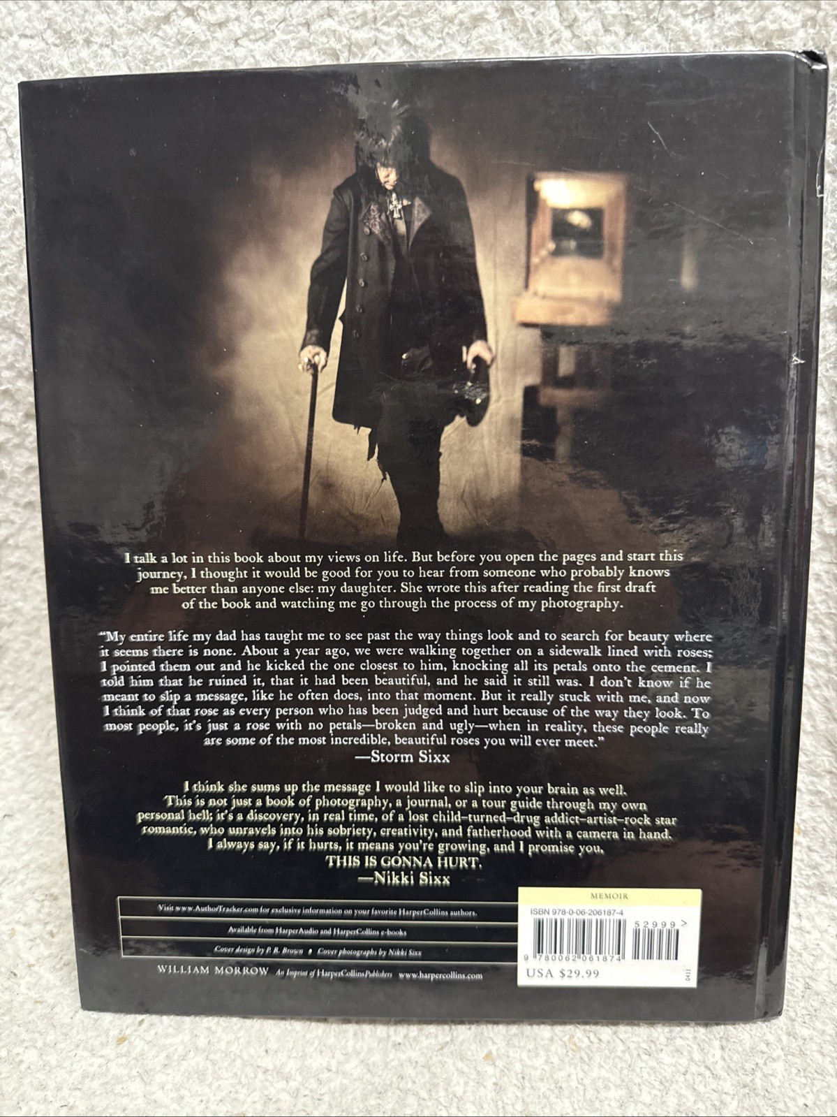 This Is Gonna Hurt: Nikki Sixx Hardcover 2011 – First Edition – Like New