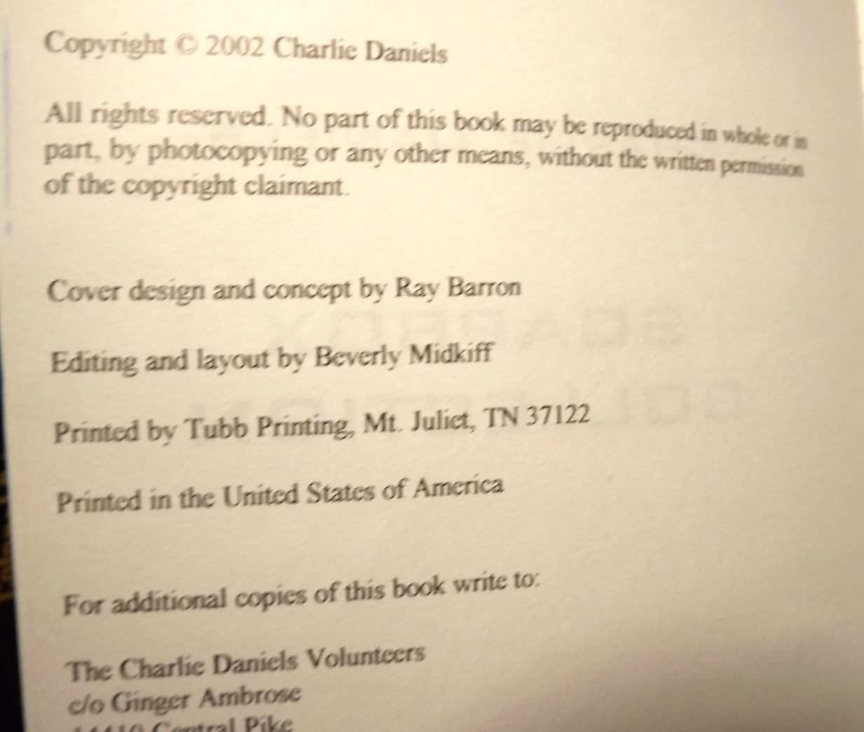 Soapbox Collection Volume One by Charlie Daniels (TPB, 2002) SIGNED Ed. VG Cond.