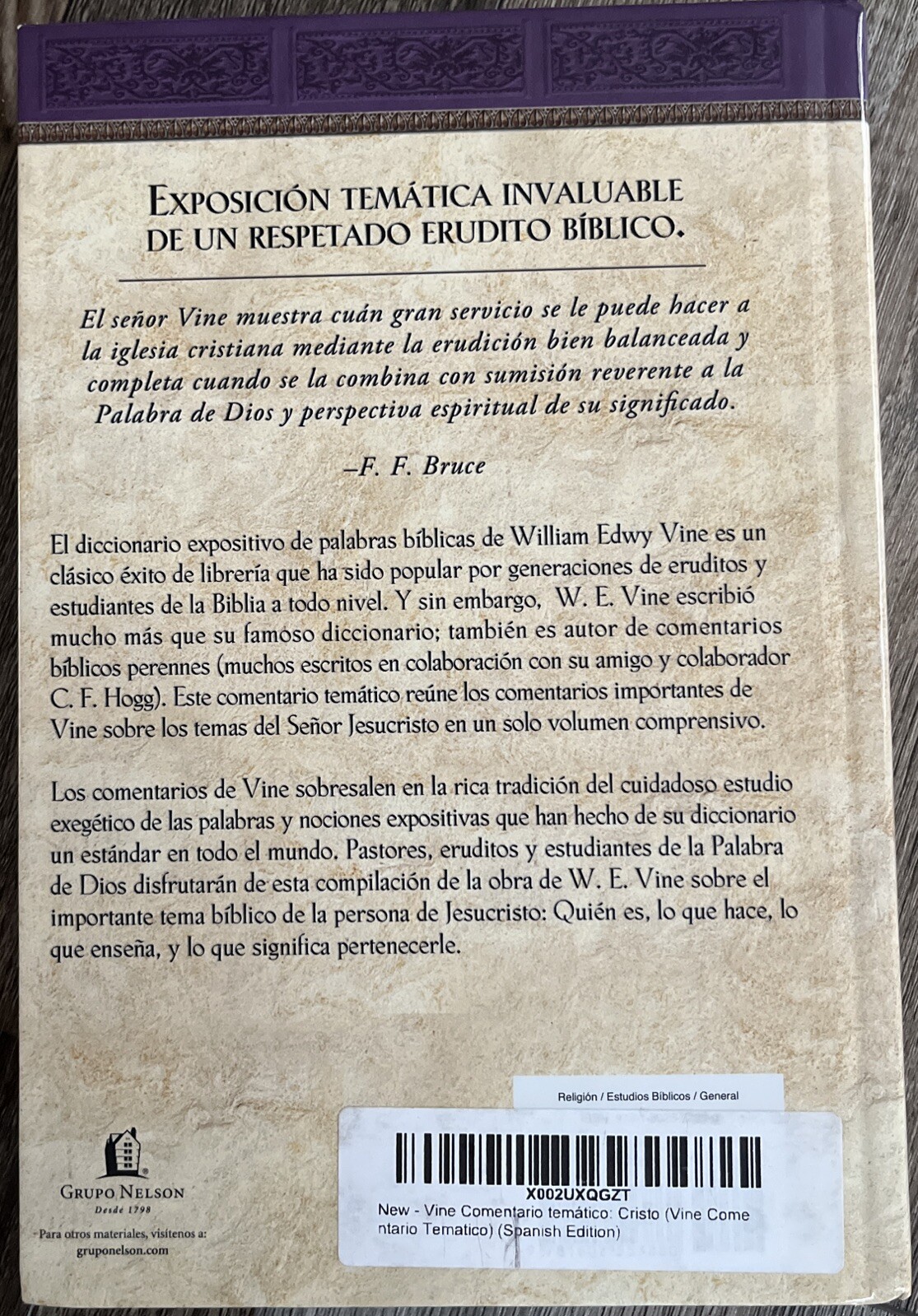 Vine Comentario temtico: Cristo [Spanish Edition]