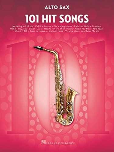101 Hit Songs for Alto Sax | Pop and Rock – Paperback, by Various – Very Good