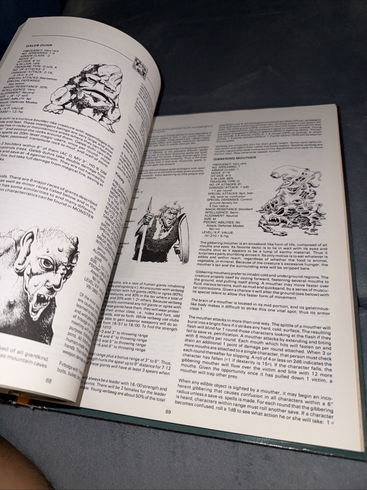Monster Manual II AD&D #2016 Advanced Dungeons and Dragons 1983 TSR Hardcover