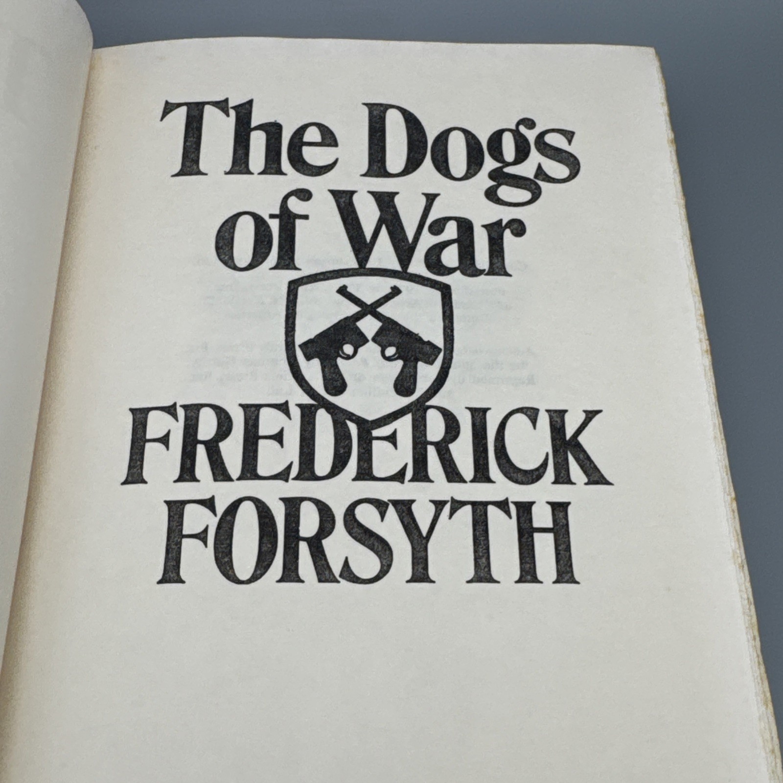 Frederick Forsyth The Dogs of War Hardcover Novel The Viking Press 1974