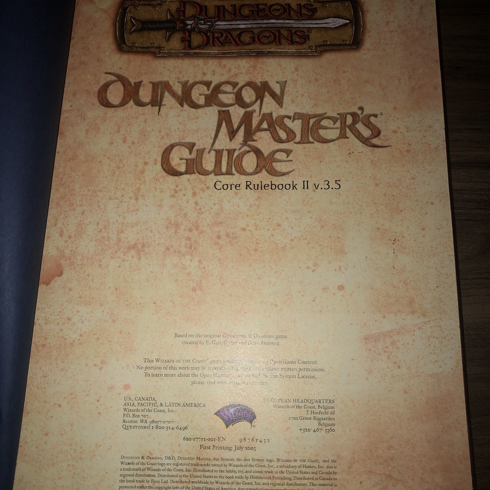 Dungeon Master’s Guide: Core Rulebook II v. 3.5