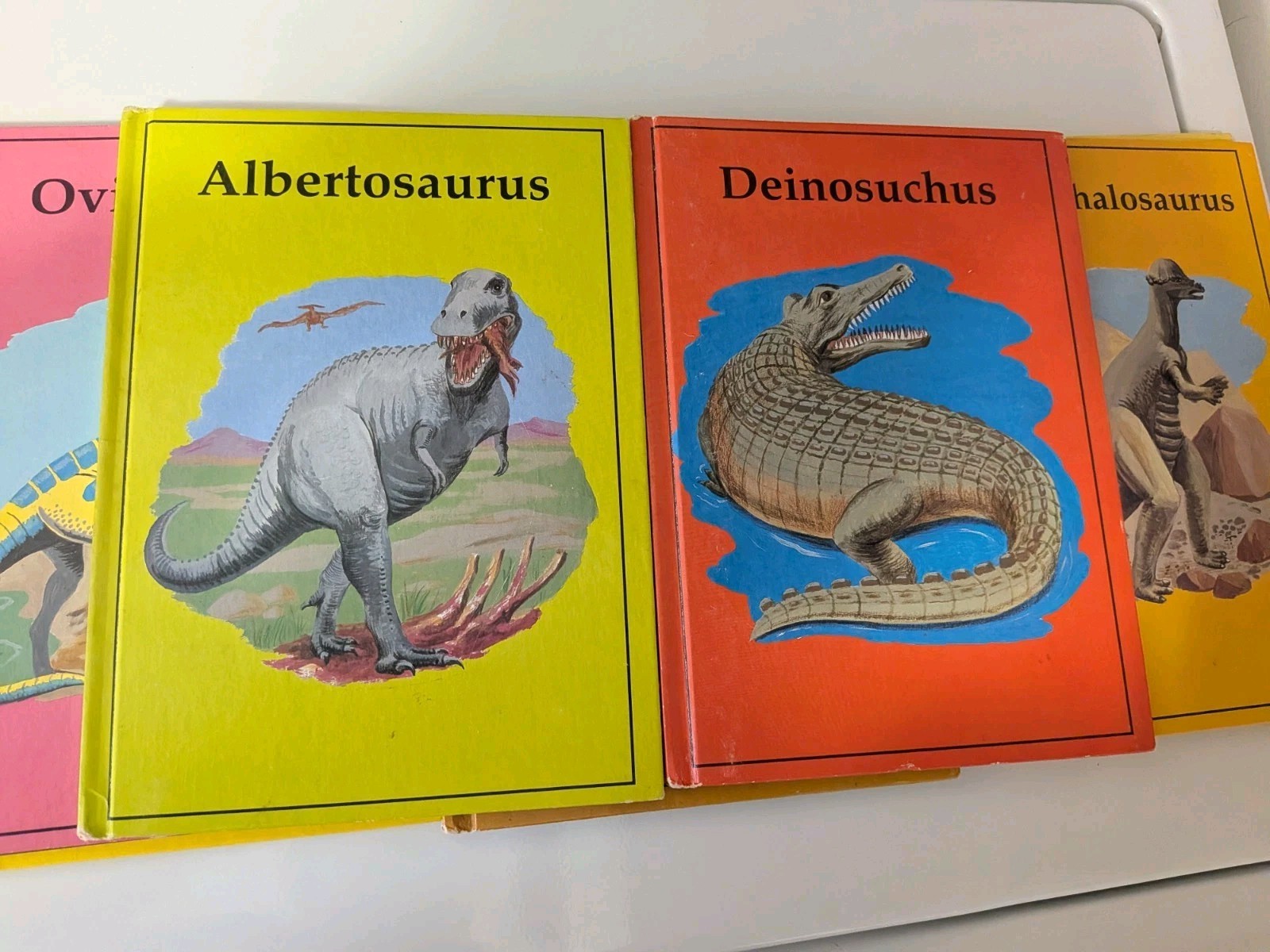 Lot of 8 Hardcover Dinosaur Library Series Books 1980s Rourke Publishing Vtg