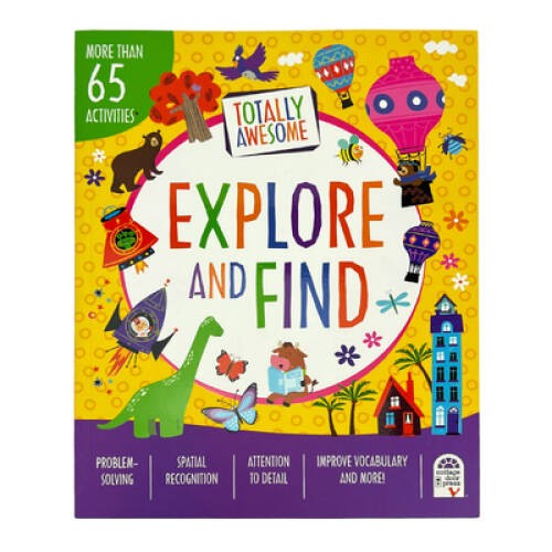 Totally Awesome Explore and Find Book For Kids: More than 50 Fun Scenes t – GOOD