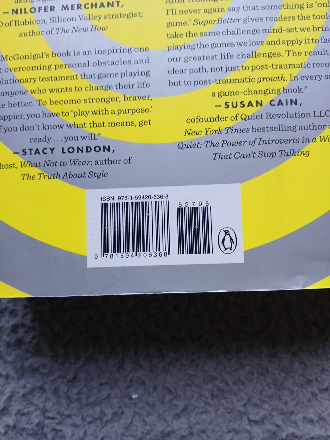 Superbetter: How a Gameful Life Can Make You Stronger, Happier, Braver an – GOOD