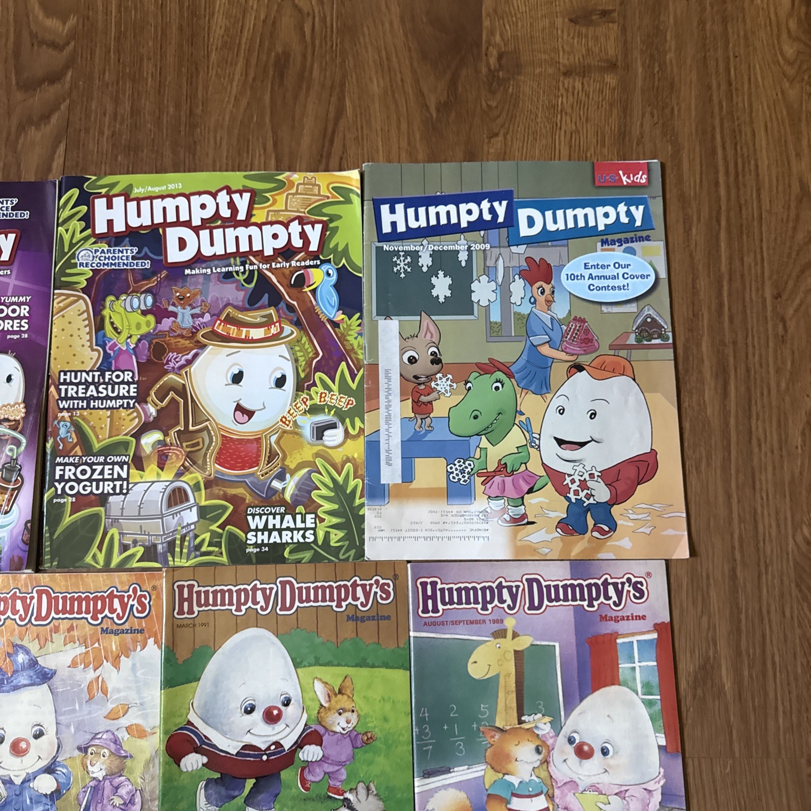 Lot of 11 Humpty Dumpty’s Magazine for Kids – 1980s, 1990s & 2000s Issues VTG