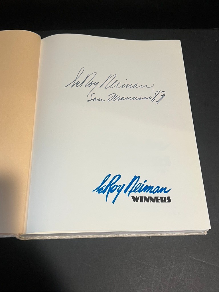 WINNERS LEROY NEIMAN MY THIRTY YEARS IN SPORTS- HAND SIGNED Hardcover Book