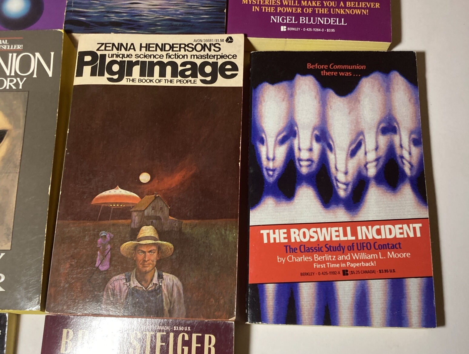 Lot of 10 Books Whitley Strieber Communion Alien Abductions D. Scott Rogo