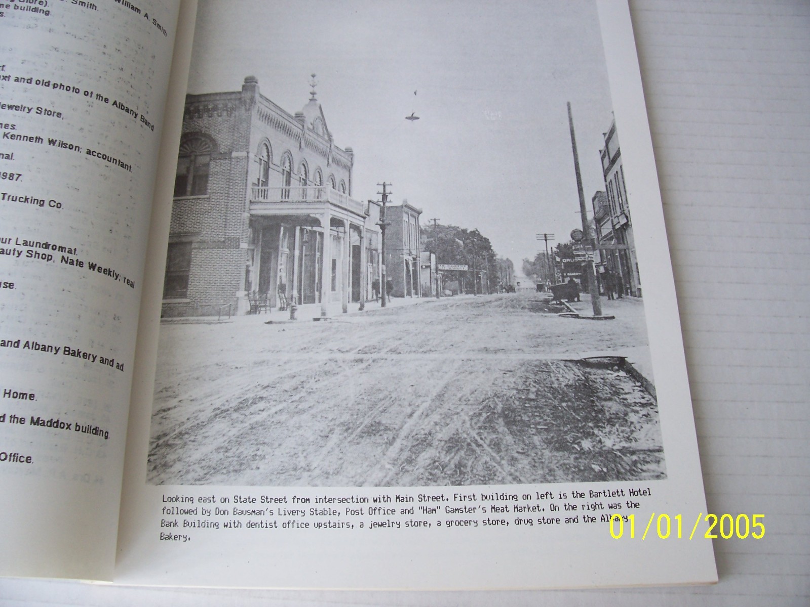 “Yester-Year Albany” Book – INDIANA RARE – 8 1/2″ x 11″ w/92 Pages