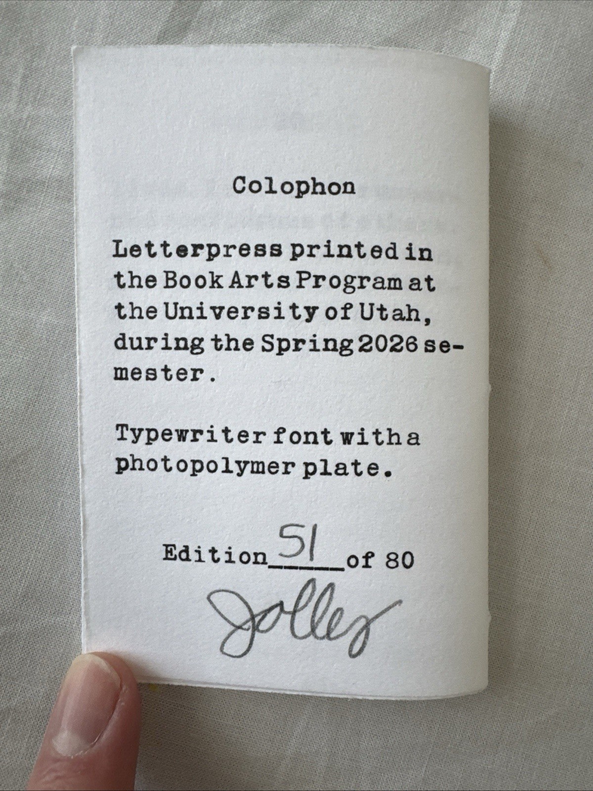 Confessions Agnostic Mormon Alexander Jolley Signed 2026 Letterpress w/ Border
