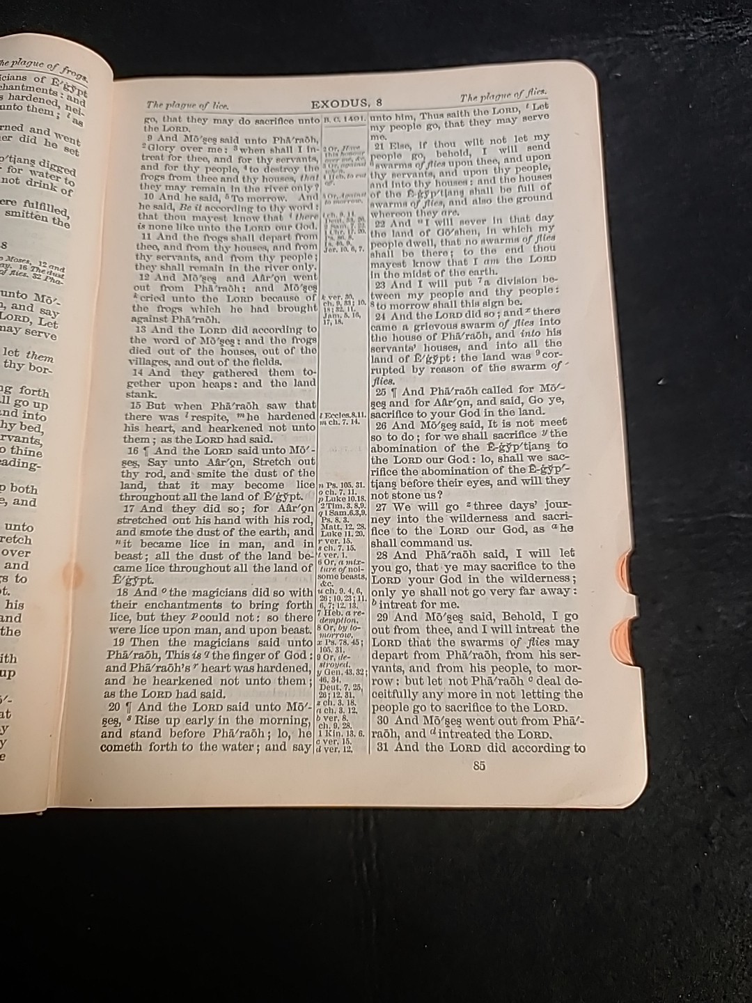 Holy Bible Red Letter Edition KJV National Bible Press Pocket Tabbed VTG