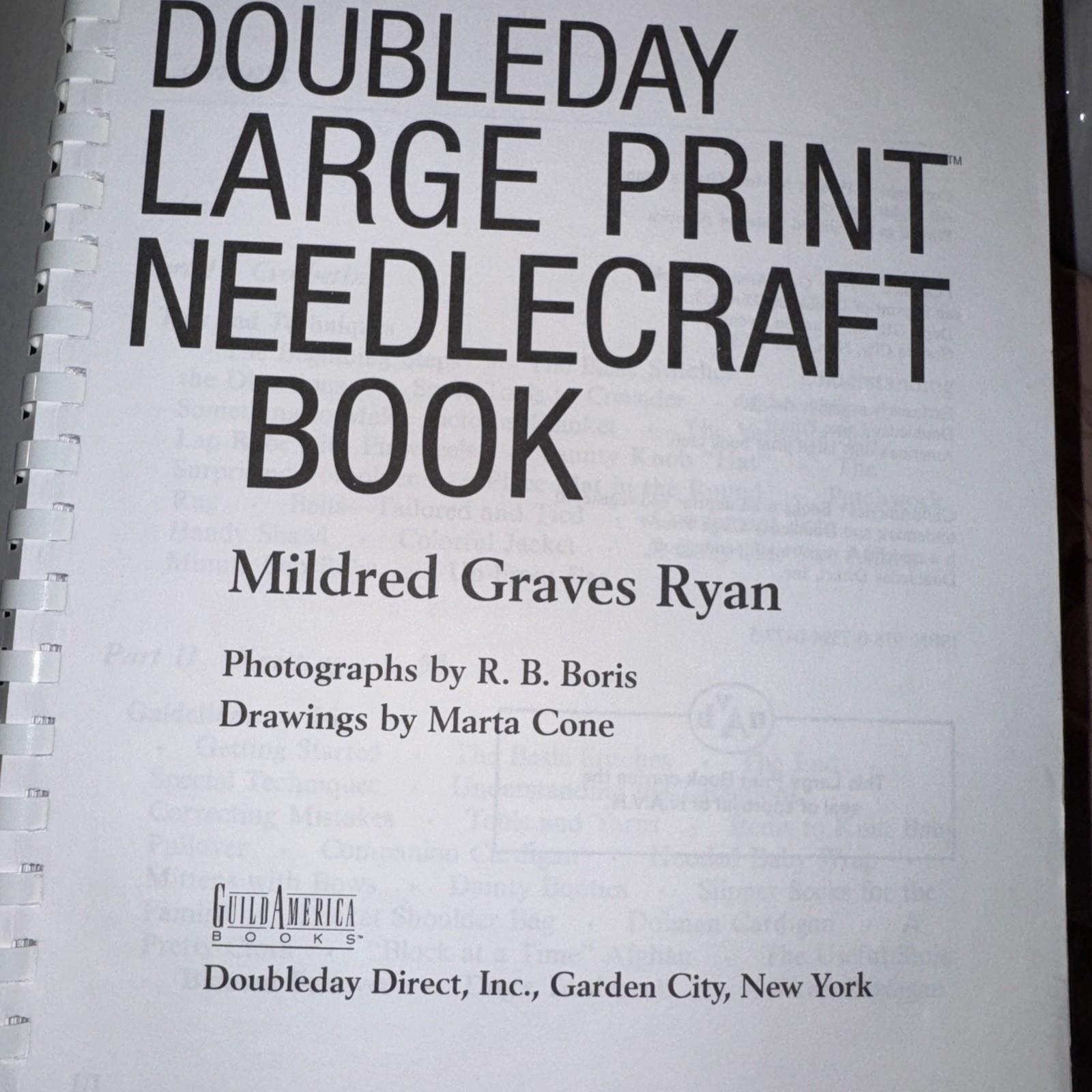 Doubleday Large Print Needlecraft Book by Mildred Graves Ryan (1999, Trade…
