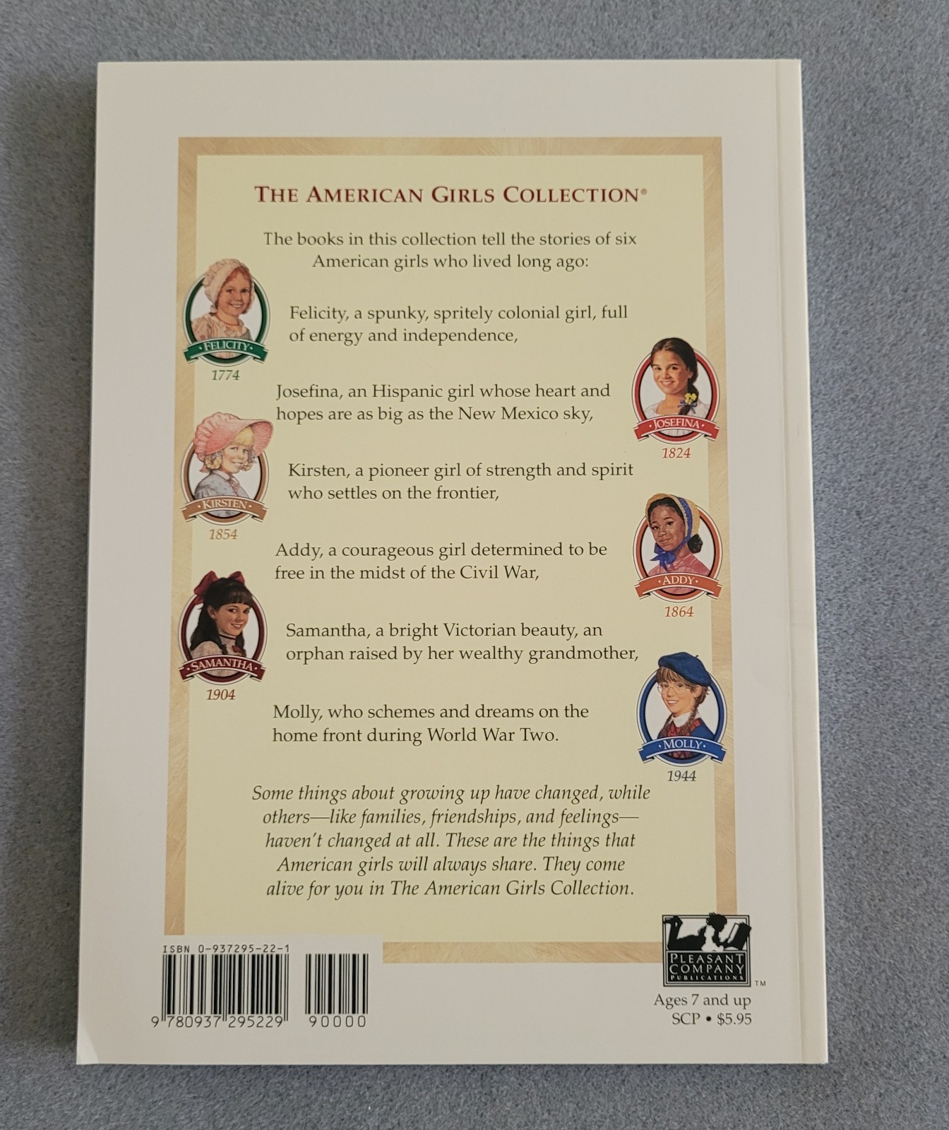 PLEASANT COMPANY American Girl Collection SAMANTHA Book 1-5 by Valerie Trip-1998