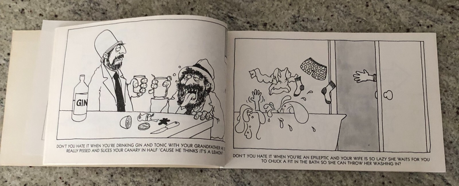 RODNEY RUDE “I HATE THAT” CARTOON BOOK – 110pg 26x 17cm – 1987 – LIKE NEW PAGES