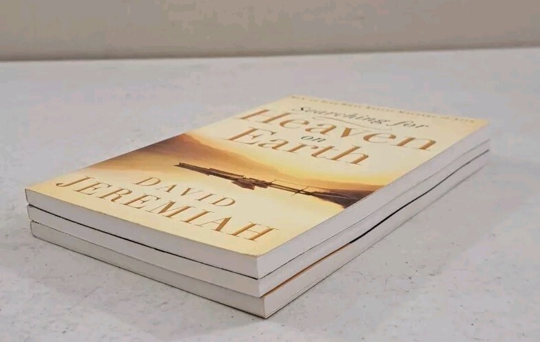 Lot of 3 David Jeremiah Books-Study/Devotional/Reference-Heaven- Grace-Revelatio