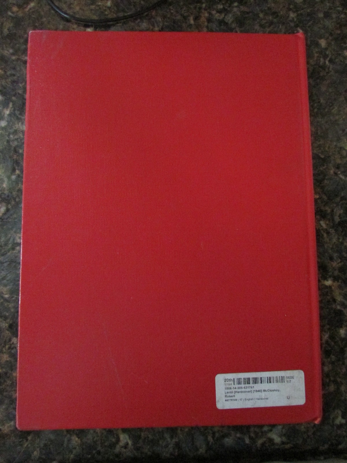 Lentil, by Robert McCloskey VINTAGE 1968 Ed -WONDERFUL Condition Hardcover