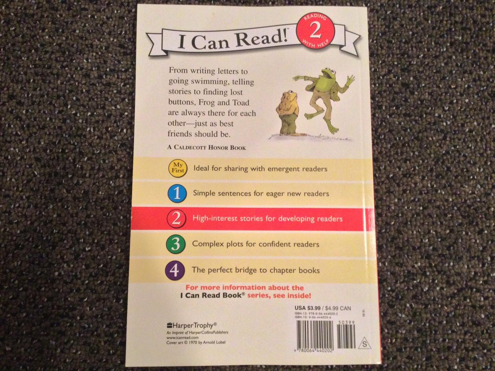 I Can Read Level 2 Ser.: Frog and Toad Are Friends by Arnold Lobel (2003, Trade