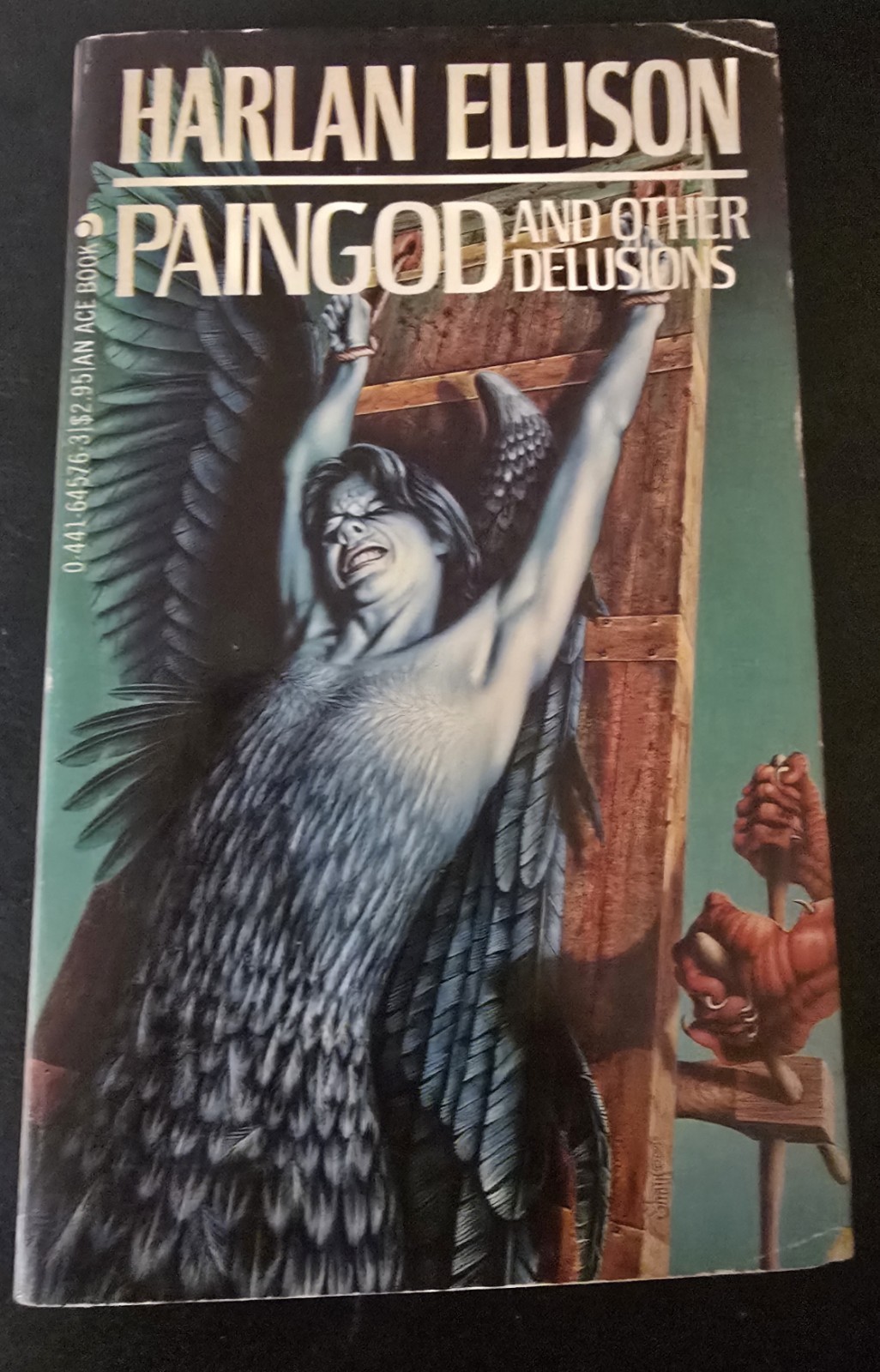 Harlan Ellison PAINGOD &OTHER DELUSIONS vintage Ace Paperback Barclay Shaw cover