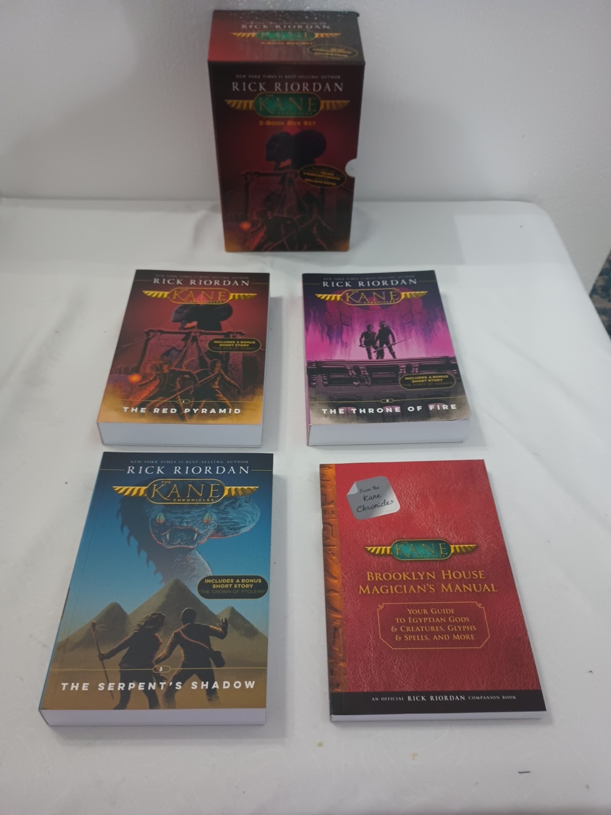 Lot 9 Rick Riordan Books :Percy Jackson and the Olympians & Kane Chronicles 2 Se