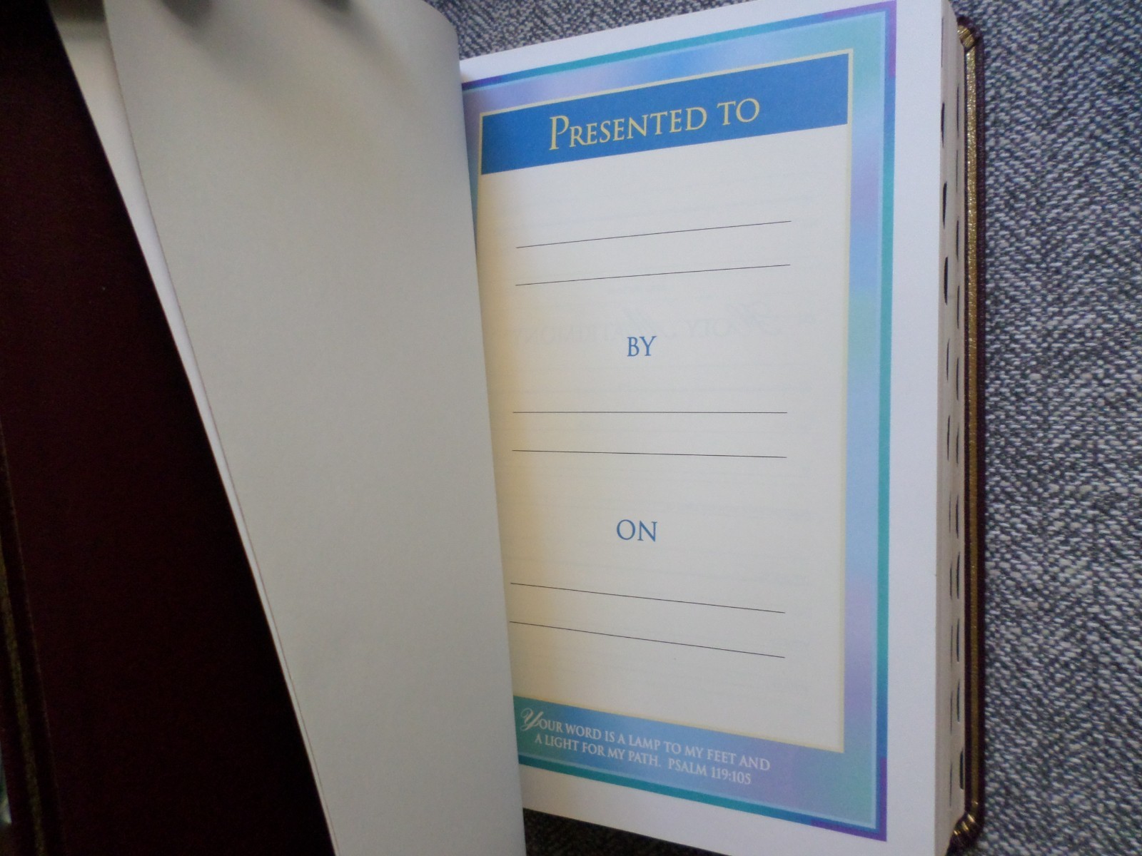 NIV Study Bible by Donald Burdick (1995, Hardcover) Standard Size Leather