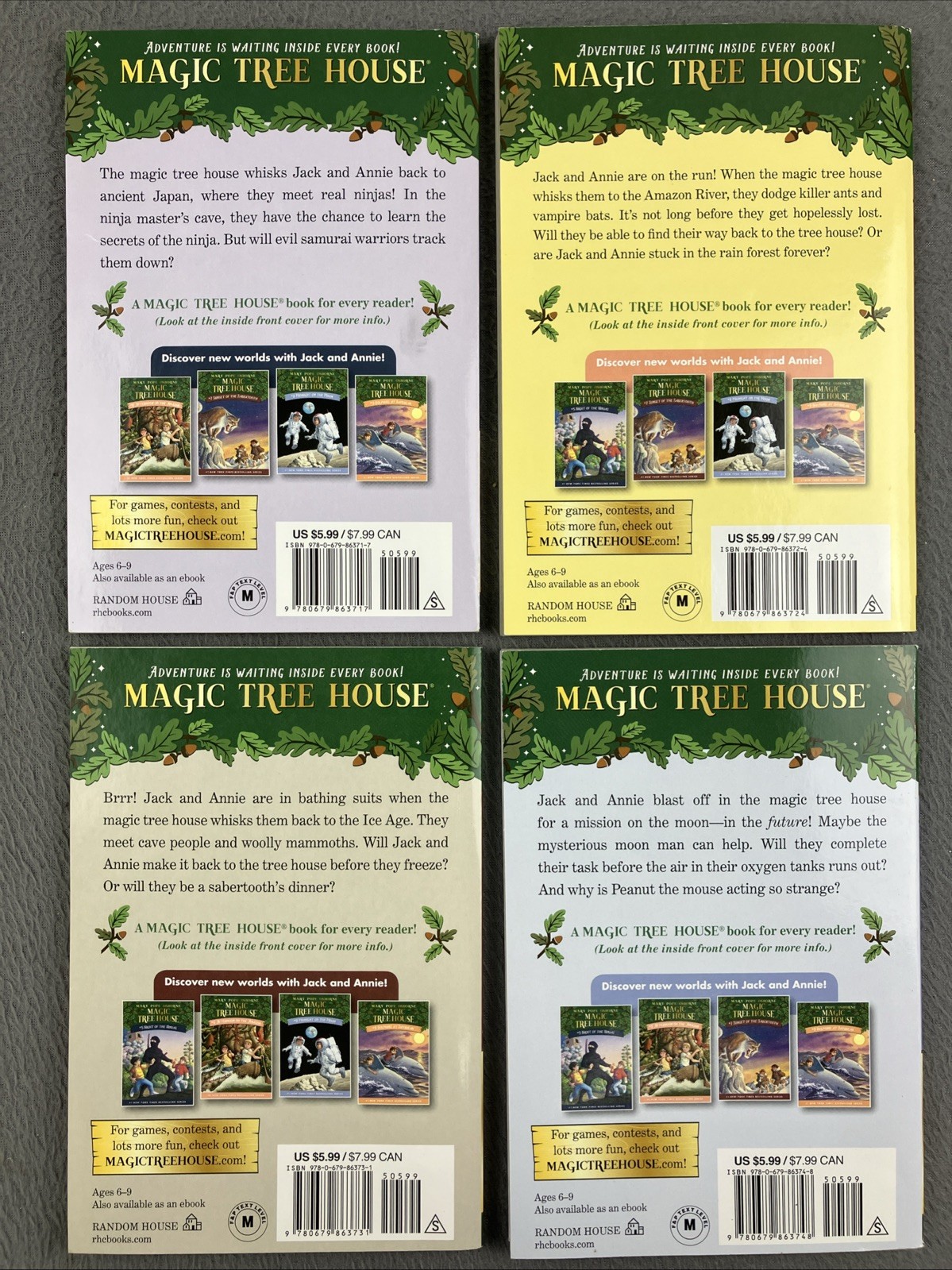 Magic Tree House Boxed Set, Books 5-8: Night of the Ninjas, Afternoon on the…
