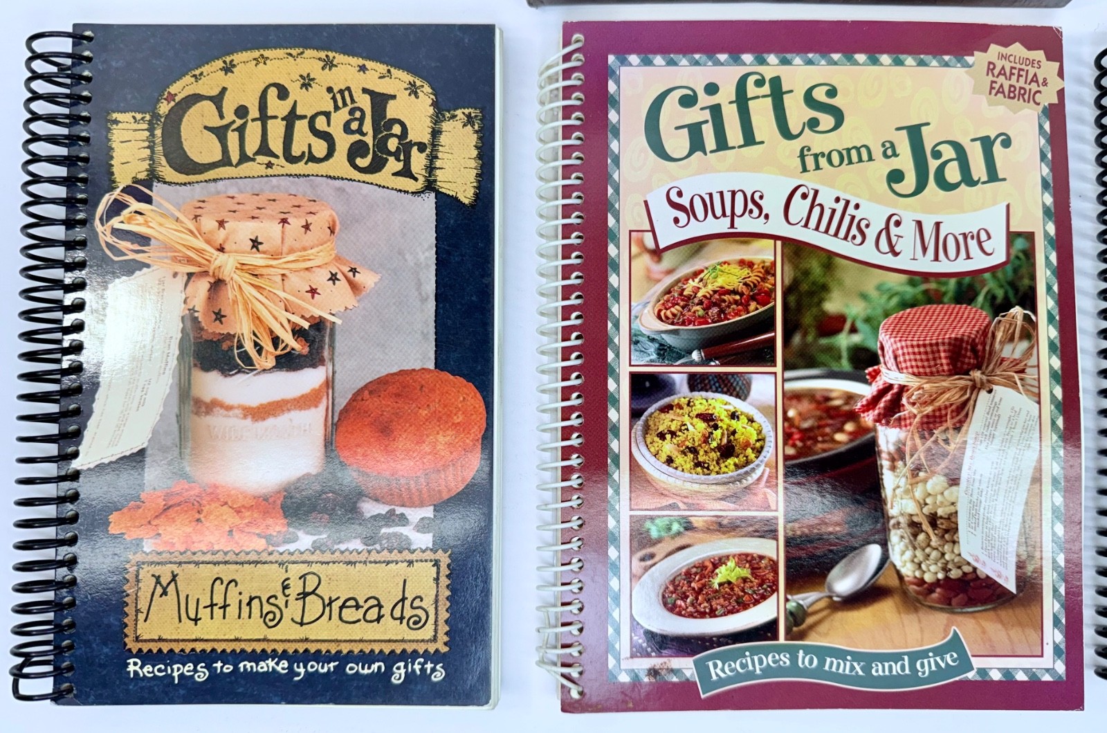 Gifts In From A Jar From Book Lot of 4 Muffins Breads Soups Chilis Recipes