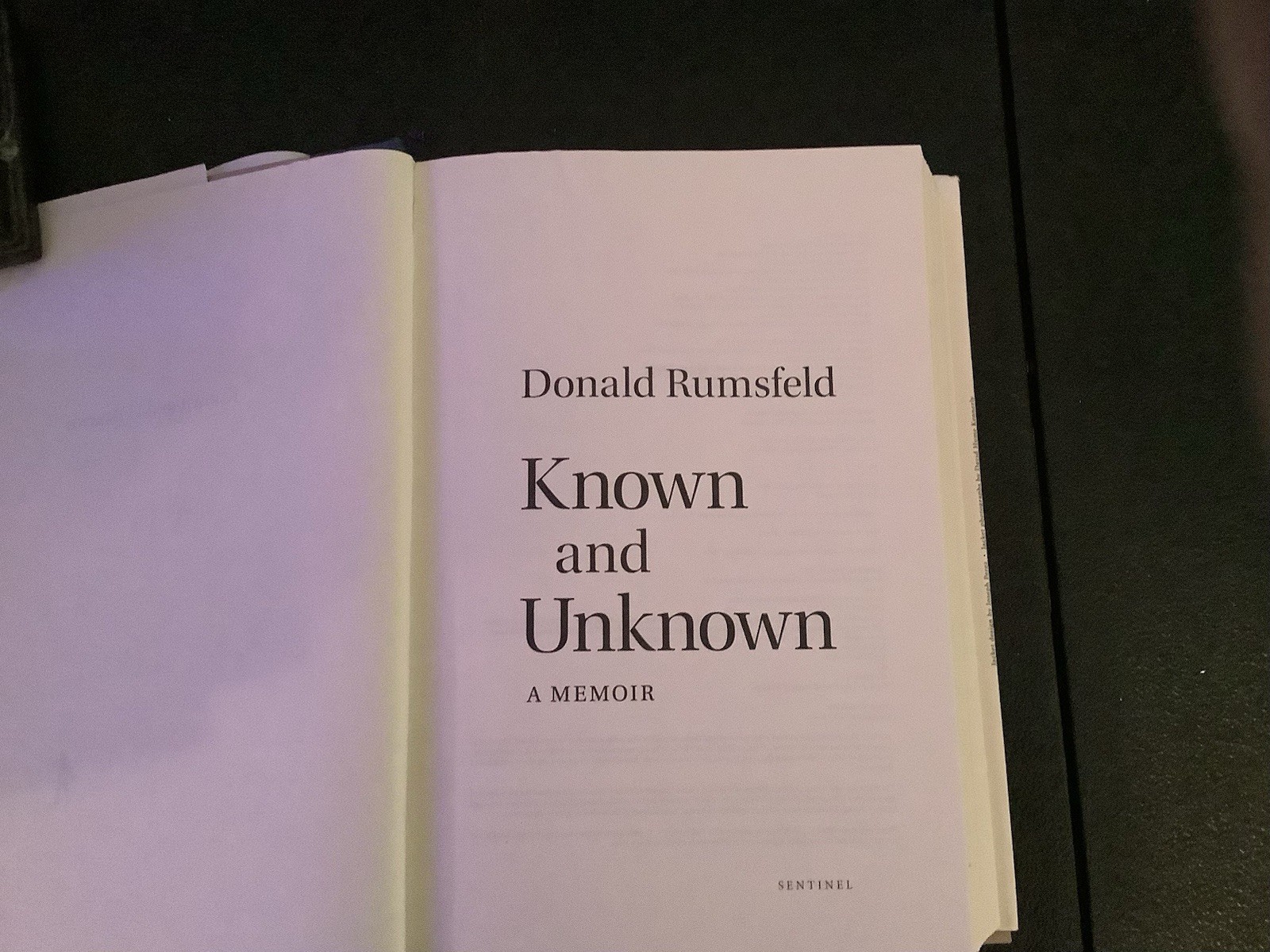 Known and Unknown : A Memoir by Donald Rumsfeld (2011, Hardcover)