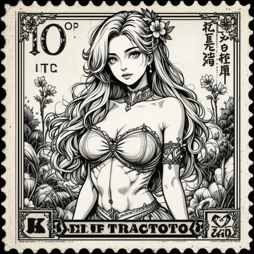 Adult Coloring Pages Antique Stamp Girls 500+ Printable Pages