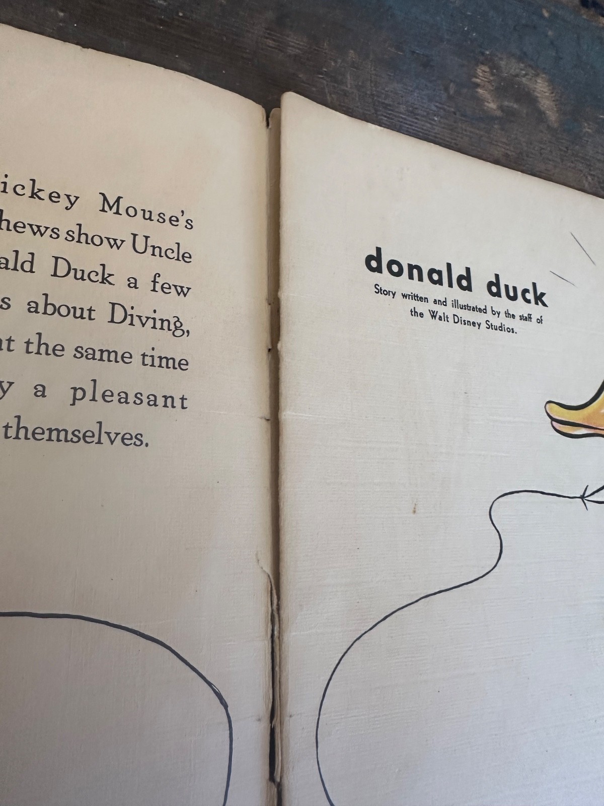 1935 Walt Disney’s Donald Duck Book Whitman Publishing Original!