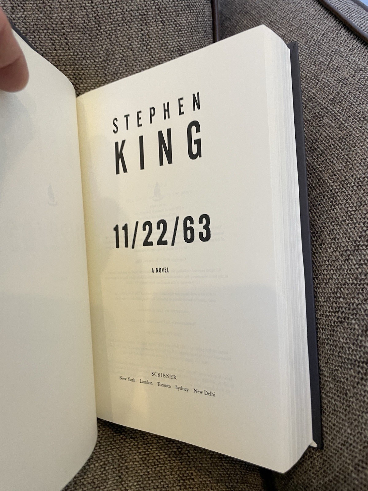 11/22/63 : A Novel by Stephen King (2011, Hardcover)
