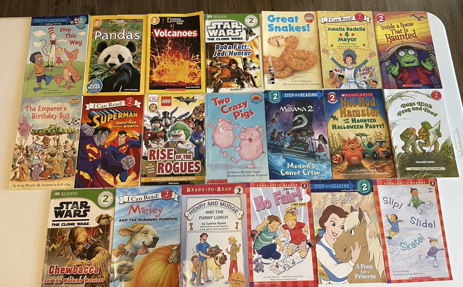 Lot of 20 Level 2 RL~Ready to-I Can Read-Step into Reading-Learn Read Books MIX