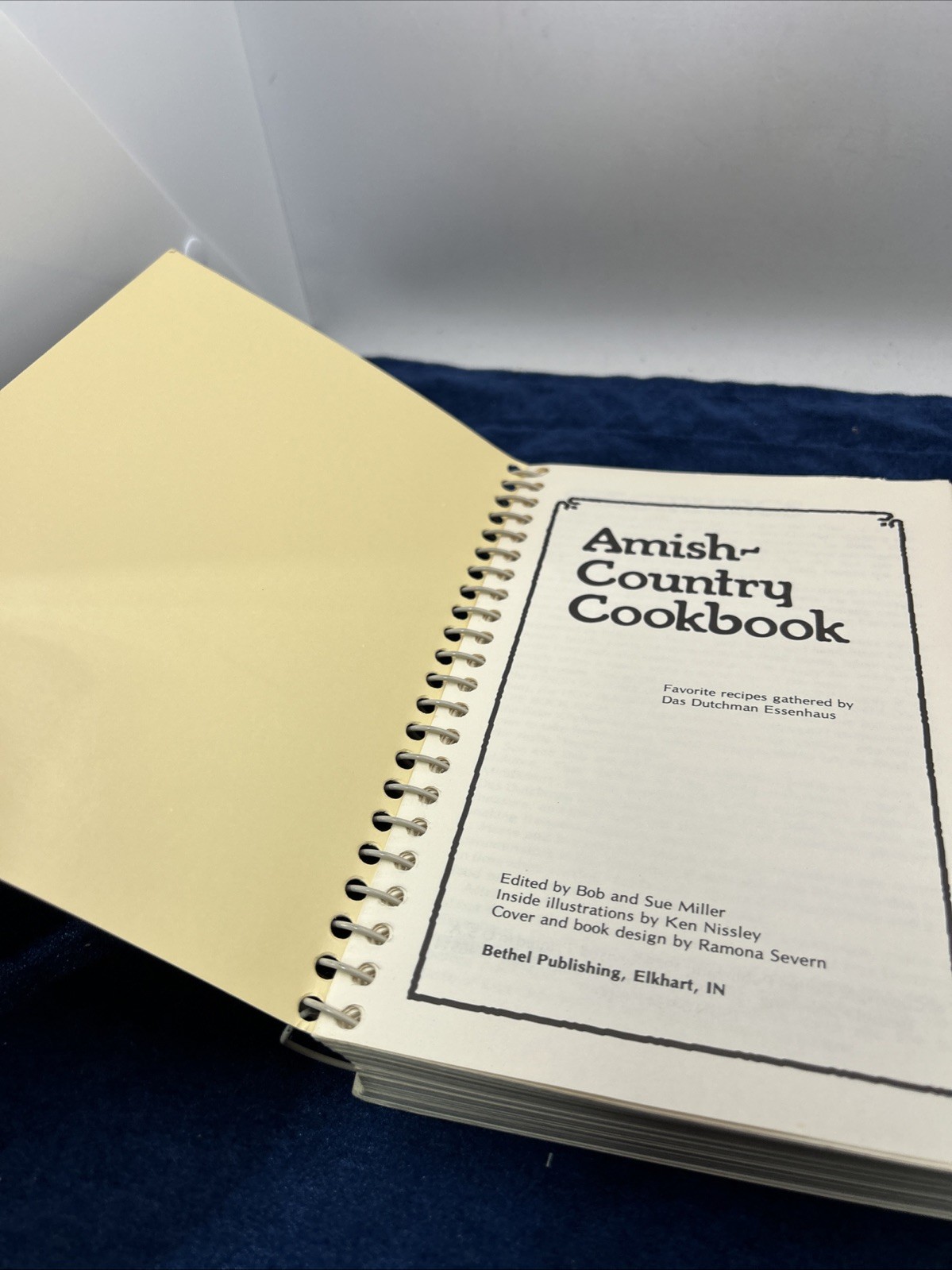 Amish Country Cookbook Volume 1 Revised 1979 Das Dutchman Essenhaus Spiral Dutch