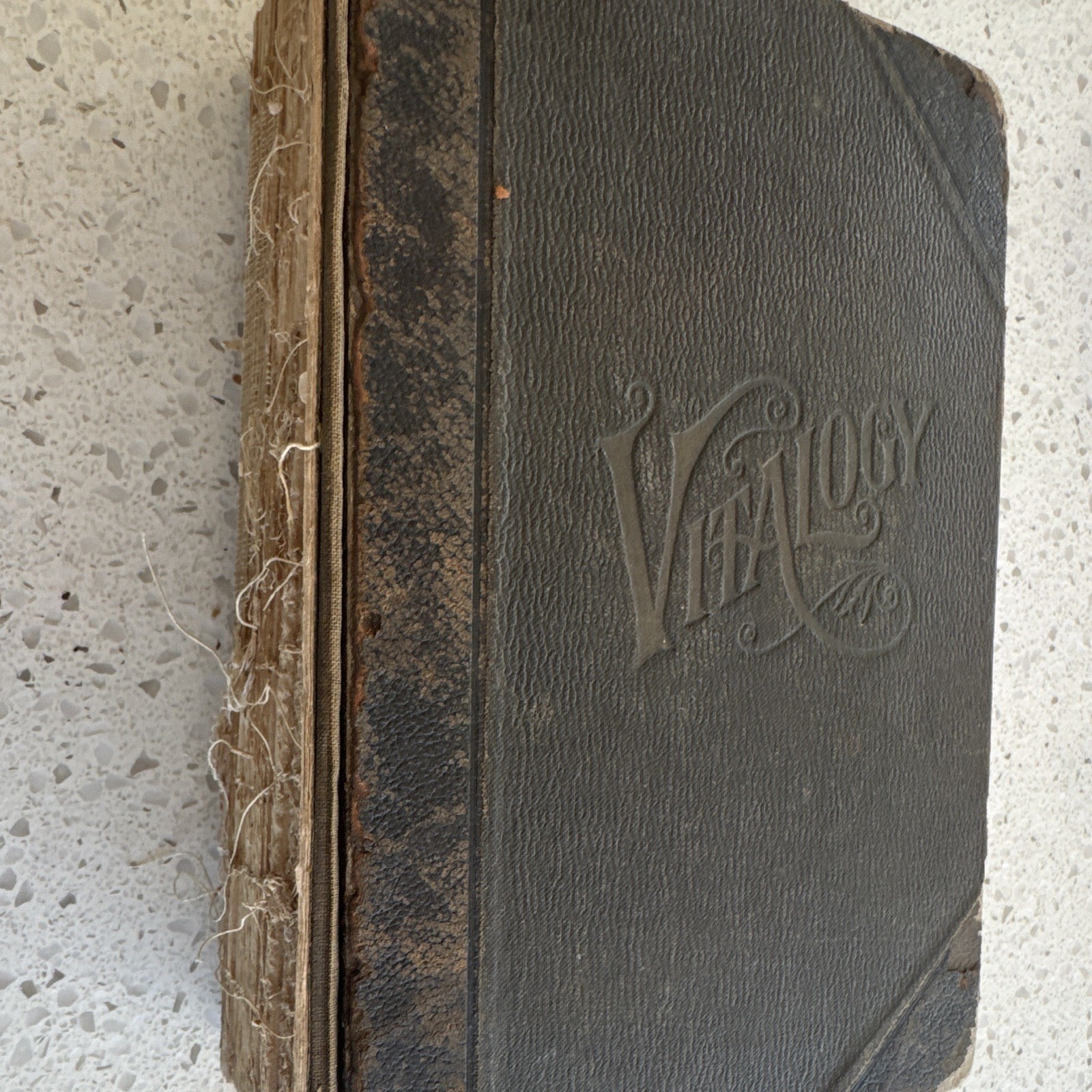 Antique Bookbinder’s Project Lot – 2 Antique Books for Restoration, Repair, Art