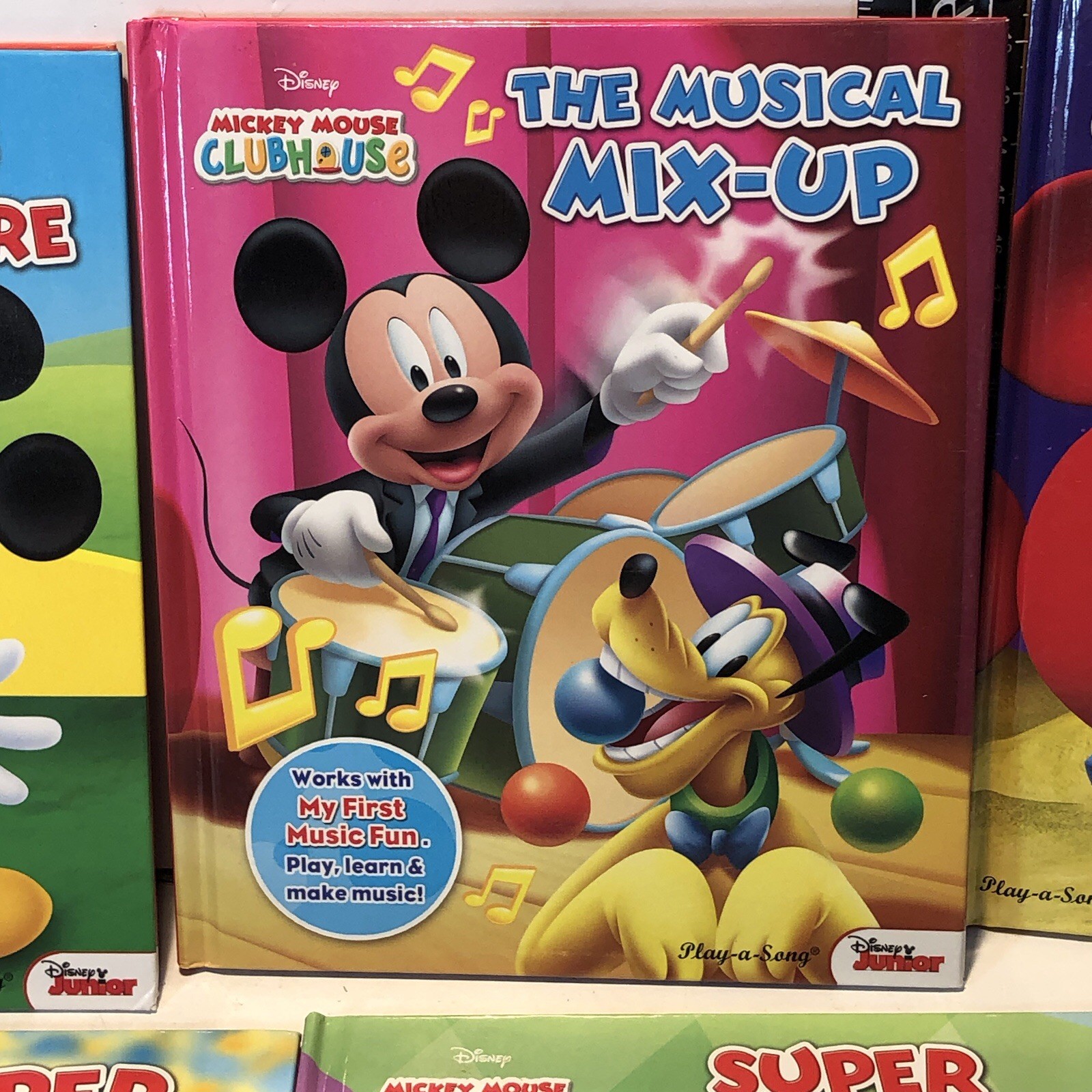 MICKEY MOUSE CLUB HOUSE “My First Music Fun” Books Lot of 5 EUC