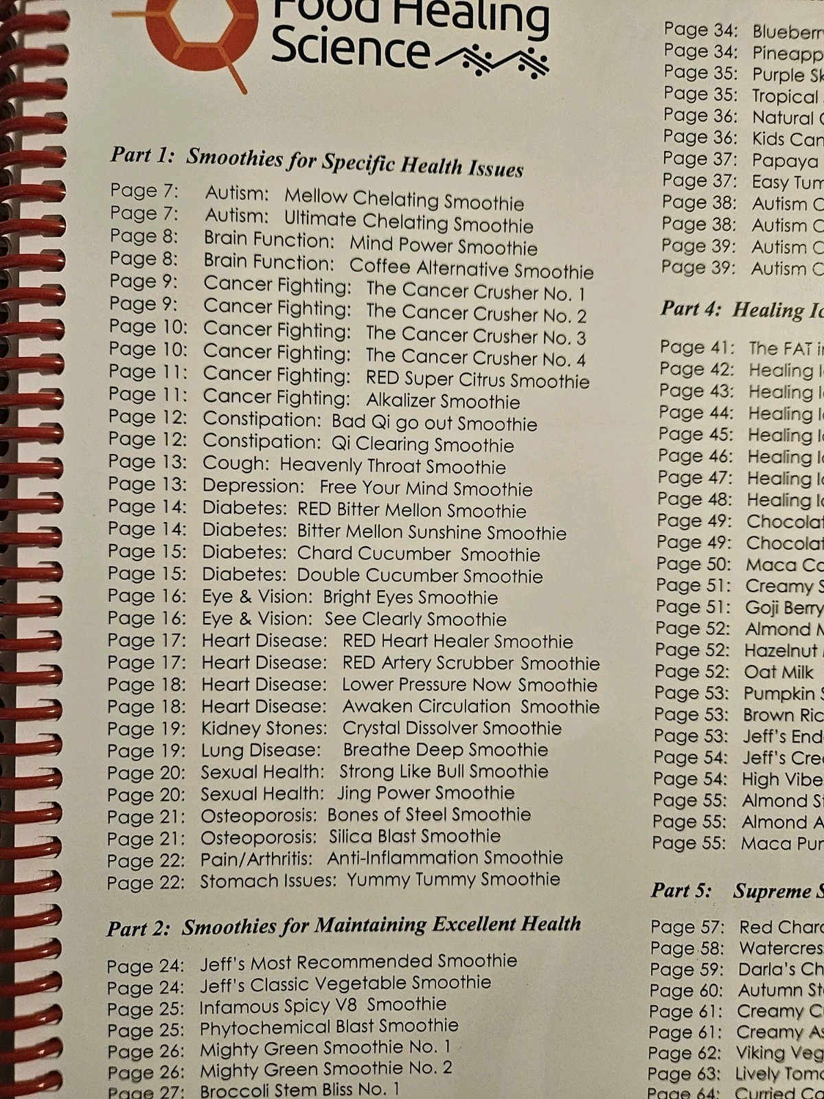 Food Healing Science Smoothie Formula Book By Jeff Primack 95 Recipes 10th Anniv