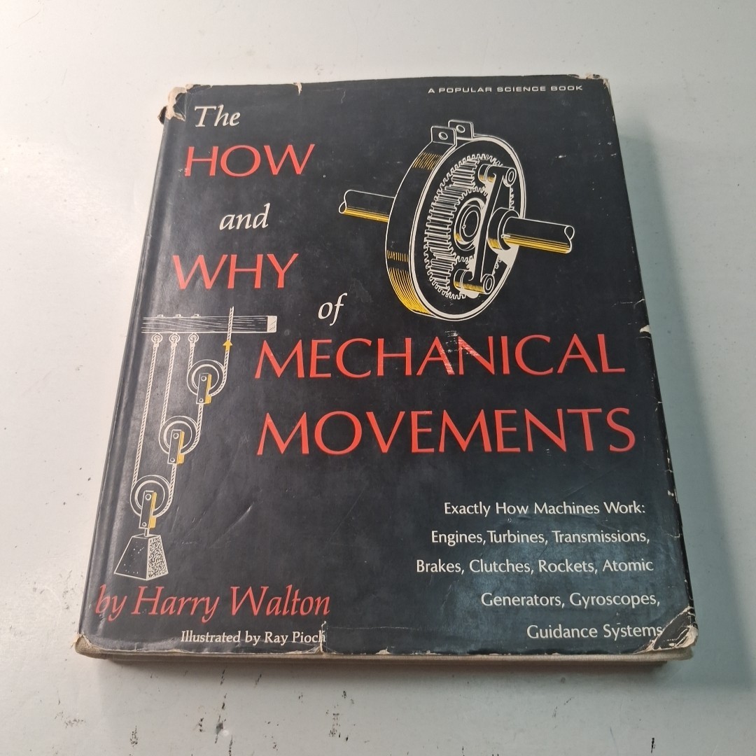 Vintage 1968 The How and Why of Mechanical Movements – Harry Walton – HC